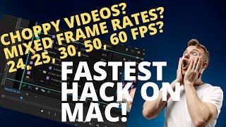 Choppy Video from Mixed Frame Rates - FIXED #premierepro