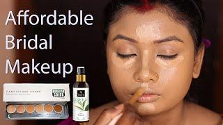 Affordable Bridal Makeup For Beginners Step By Step Bridal Makeup Tutorial  Summer Bridal Makeup