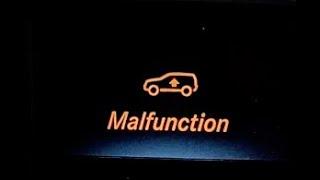 Mercedes-Benz AirMatic Air Suspension Malfunction Common Problems - Up Arrow - Car Lowered Dropped