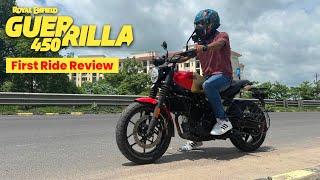 Royal Enfield Guerrilla 450 Ride Review  Top Speed  Highway & City Ride  On Road Price  Mileage