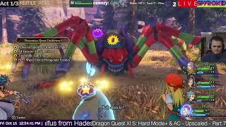 Boss Battle #11a Arachtagon - Dragon Quest XI S Hard Mode+ All Characters - Upscaled