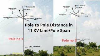 Pole to Pole Span in 11 KV LinePole to Pole Distance in 11 KV Line New  