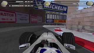 F1 2002 PC gameplay at Monaco - race