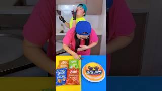 Emoji cake vs Sun chips ice cream challenge #emoji #funny by Ethan Funny Family