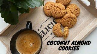 Coconut Almond Cookies How to make coconut almond cookies Amritas Kitchen