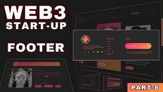 Responsive React Js Footer Component  Building Web3 NFTs API Start-Up From Scratch  Part 8