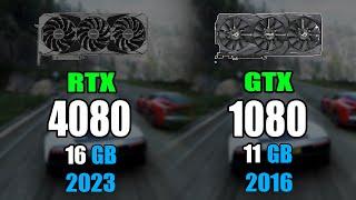 NVIDIA RTX 4080 vs GTX 1080  Test in 10 Games 4K Ultra