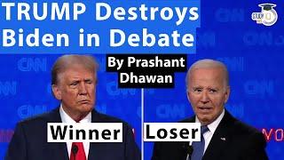 Trump Destroys Biden in US Presidential Debate  Americans are Shocked  By Prashant Dhawan