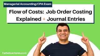 The Flow of Costs Job Order Costing + Journal Entries.