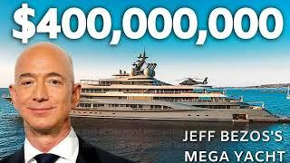 Inside Jeff Bezos FLYING FOX Yacht  Insane Yacht Life  LUXXO