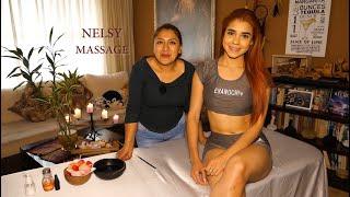 NELSYS ASMR FEMALE FULL BODY MASSAGE foot back neck and head massage Braid TRIGGER