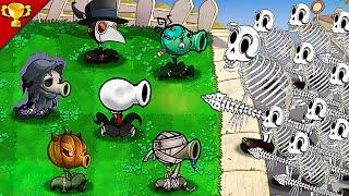 Plants vs Zombies  Halloween Peashooter Team vs Skeleton Gargantuar Team - Who is best ?