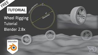 Easy Wheel Rigging tutorial for beginners  Blender 2.8 + free Project file