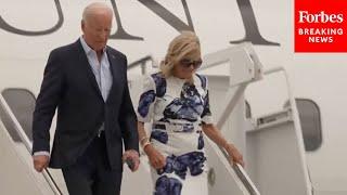 WATCH President Biden And First Lady Dr. Jill Biden Arrive In Hamptons For Post-Debate Fundraiser
