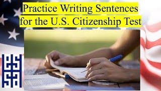 U.S. CITIZENSHIP EXTRA WRITING PRACTICE - PART 2