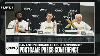 San Antonio Brahmas XFL Conference Championship postgame press conference  United Football League