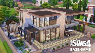 BASE GAME Modern Family Home  The Sims 4  No CC  Stop Motion Build