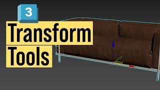 3ds Max Transform Tools Position Rotate and Scale Objects