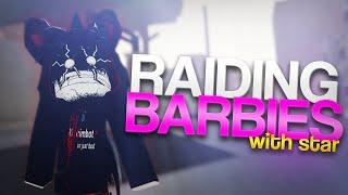 Raiding Barbies as a Tryhard in Da Hood Lock Accusations 