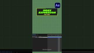 After Effects index expression. #shorts #shortsvideo #shortsviral