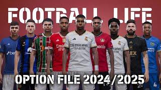 PES 2021 SMOKE PATCH FOOTBALL LIFE OPTION FILE 20242025