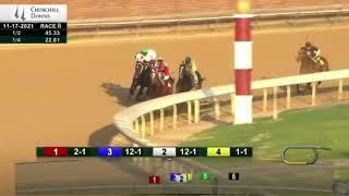 LONG RANGE TODDY gets narrowly beaten in an AOC at Churchill Downs