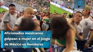  ¡Lamentable Aficionados mexicanos golpean a mujer en el juego de México vs Honduras