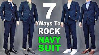 7 Ways To ROCK Navy Blue Suits  Men’s Outfit Ideas