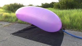 Popping the Giant GL1200 Latex Banner Balloon