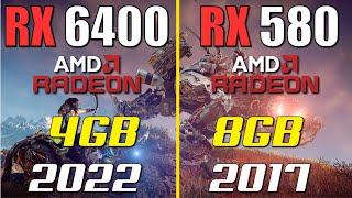 RX 6400 vs. RX 580 - Test in 8 Games