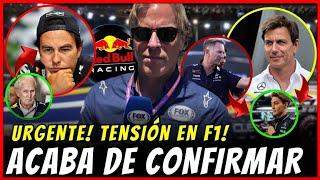 ESCÁNDALO SALÍO AHORA CHECO PÉREZ HABLA SIN MIEDO RED BULL F1 NOTICIAS