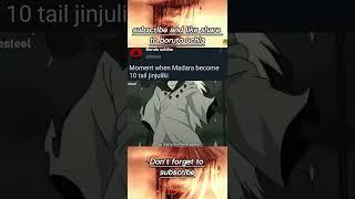 Moment when Madara become 10 tail jinjuliki #short #naruto #madarauchiha #10tail#roadto100k