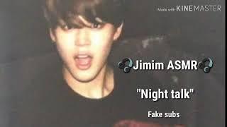 {ASMR Jimin} Night talk