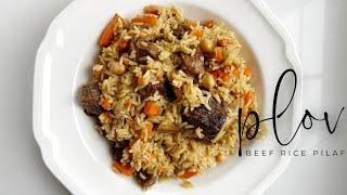 RussianUzbek PLOV one pot rice pilaf