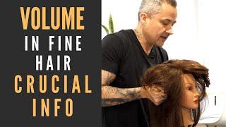 Volume In Fine Hair NOT JUST STYLING TIPS