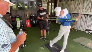 Pro Work How James went from a 135 yd 7 iron to 154 Learn to compress#golf #golfswing #golflesson