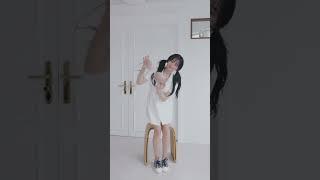 Judy Lookbook 쭈디 4K 세로룩북 Vertical Lookbook White Dress and Take Off Pink Panties하얀 드레스와 핑크색 팬티를 벗다