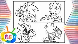 Sonic 4 versions coloring pagesSonic coloring pages Alan Walker - Fade COPYRIGHTED NCS Release