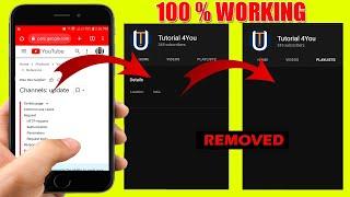 Hide Youtube Channel Location or Country Just Using Your Mobile Phone Latest 2023
