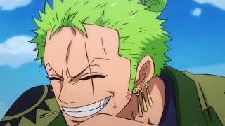 Zoro reaction when finally meet luffy in wano