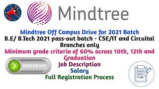 Mindtree Off Campus Drive 2021  Eligibility Criteria  Exam Pattern  Recruitment Process  Job