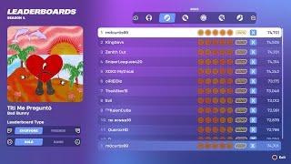 Fortnite Festival S4 Tití Me Preguntó Expert Bass 100% FC World Record All Perfects