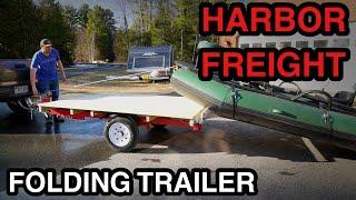 Harbor Freight Folding Trailer Build & Modifications - Raft Trailer