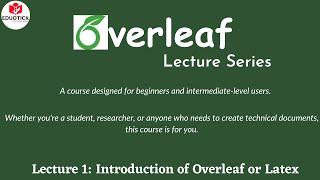 Lecture 1 Introduction of Overleaf or LaTex