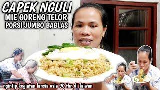 PORSI KULI TKW TAIWAN MIE GORENG TELOR SUPER JUMBO LUDES‼️NGINTIP KEGIATAN LANSIA USIA 90 THN