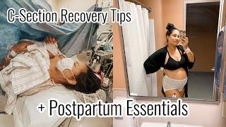 C-Section Recovery Tips + Postpartum Essentials  What I wish I knew