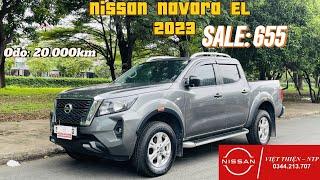Quá ngon Nissan Navara EL 2023 1 cầu qua sử dụng Full Option hơn cả phiên bản 2 cầu VL giá 655