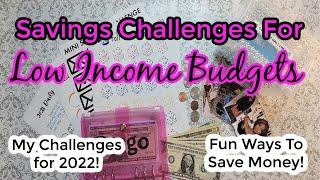 Savings Challenges For Small Budgets  Low Income Savings Challenges  My 2022 Savings Challenges