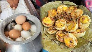 Kolkatas Best Boiled Egg Fry Price ₹ 100- Only । Indian Street Food