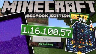 Minecraft Bedrock BETA 1.16.100.57  OUT NOW  Portal & Spawner  Change Log  MCPE  Xbox  Windows